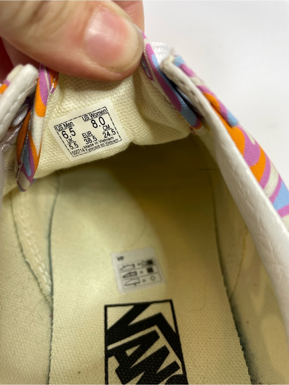 Vans | Stacked Old Skool UV React Sneakers Orange Peace Size 6.5 / 8 - Picture 10 of 12